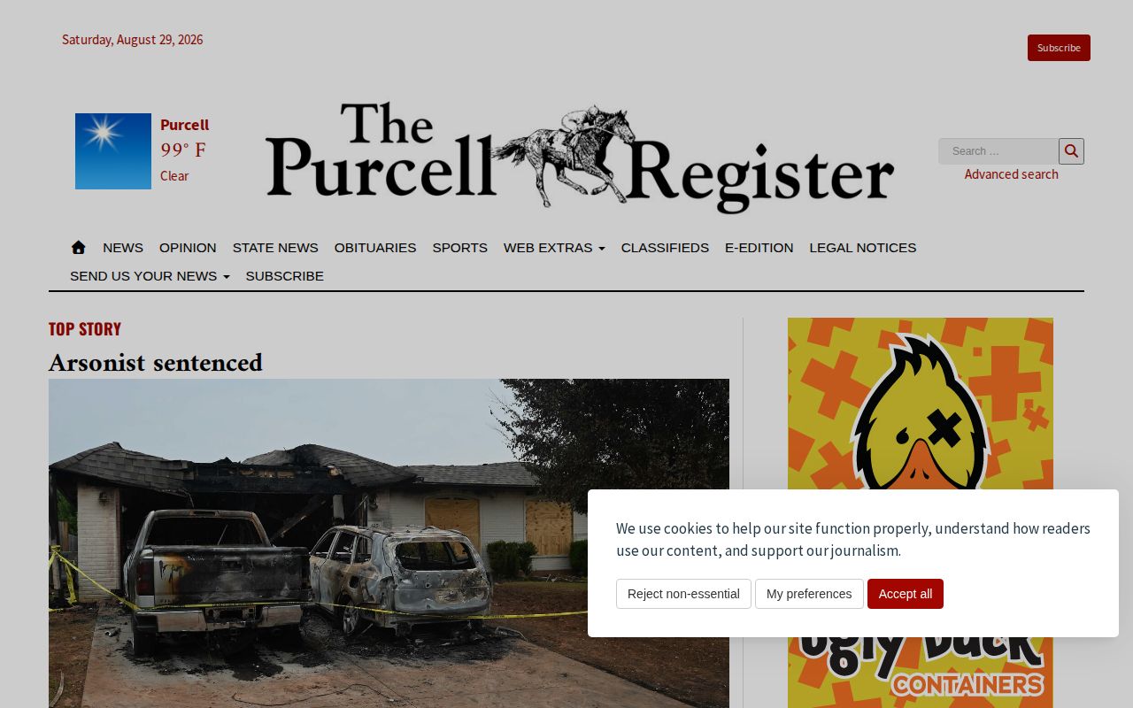 Purcell Register local McClain County arrest news source